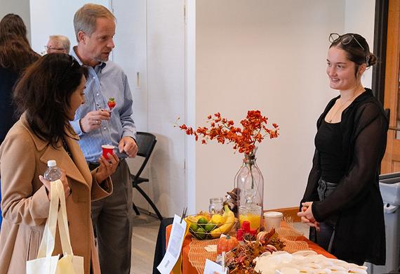 image of marist employees at benefits fair