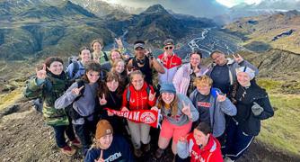 Image of students studying in Iceland.